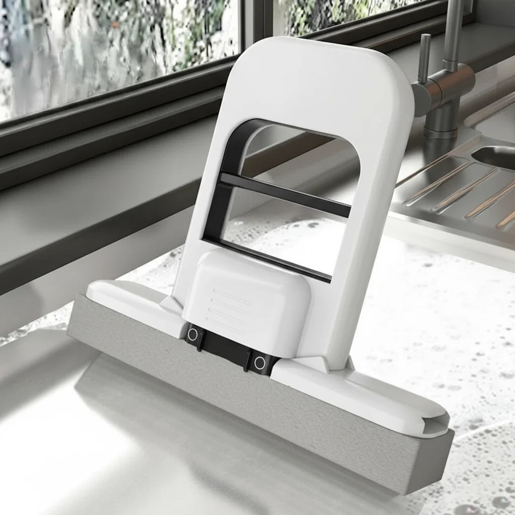 Mini Foldable Mop- for Work Desks, Kitchen & Bathroom Surfaces