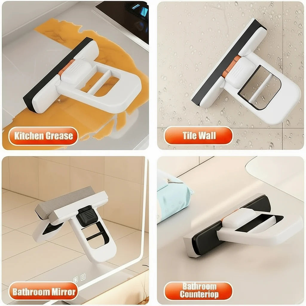 Mini Foldable Mop- for Work Desks, Kitchen & Bathroom Surfaces