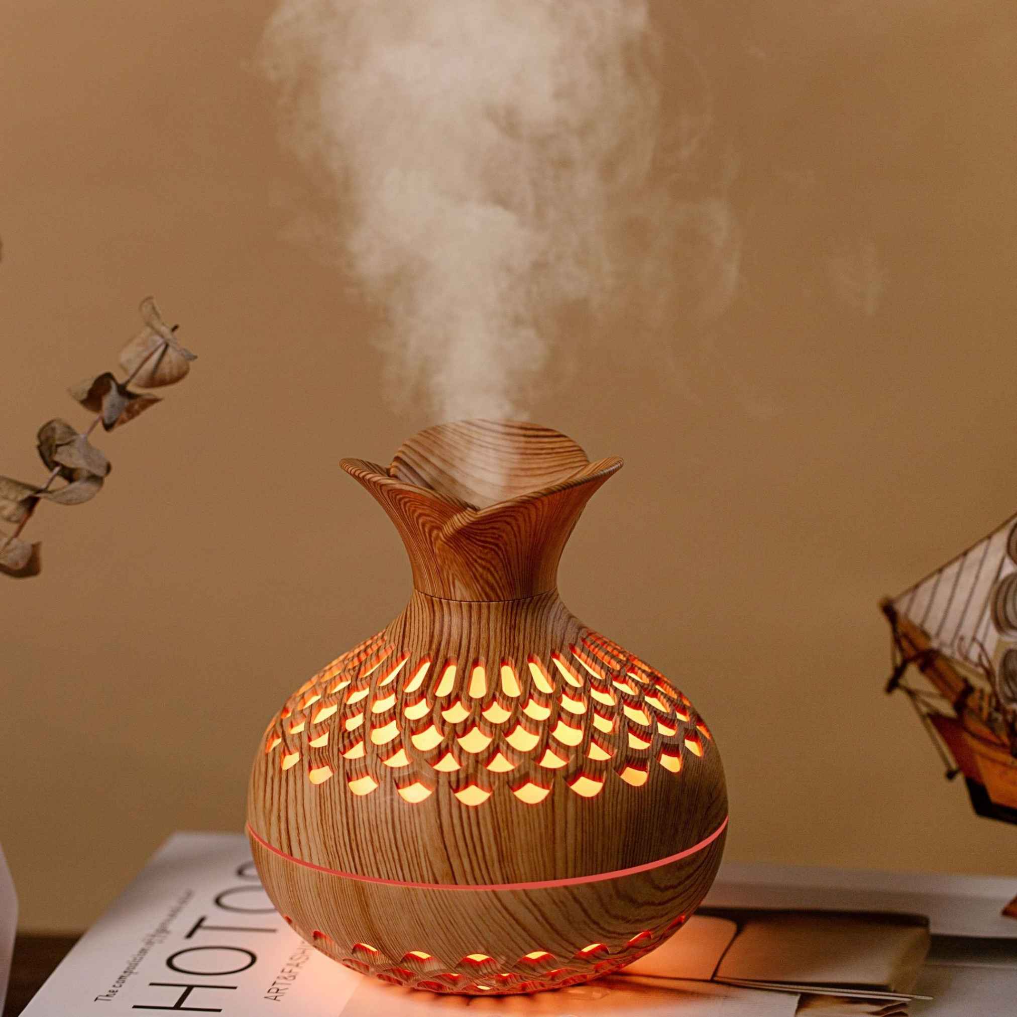 Wood Grain Ultrasonic Humidifier