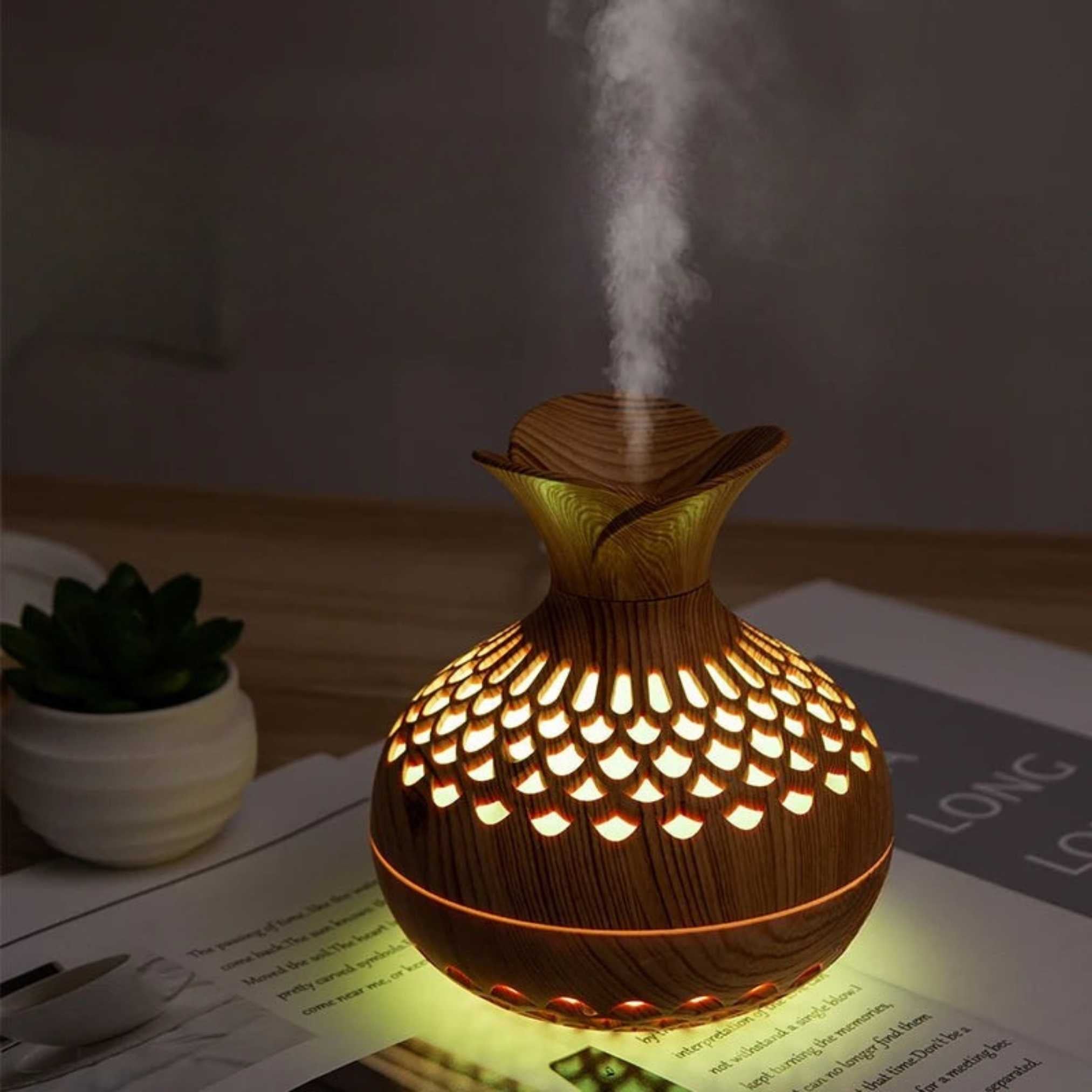 Wood Grain Ultrasonic Humidifier