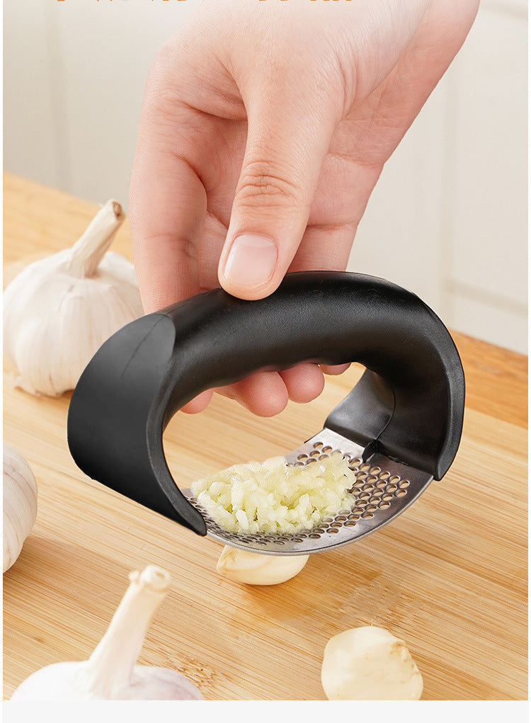 Stainless Steel Garlic Press Crusher Manual Garlic Mincer Tool
