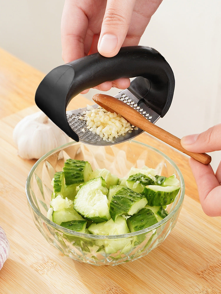 Stainless Steel Garlic Press Crusher Manual Garlic Mincer Tool