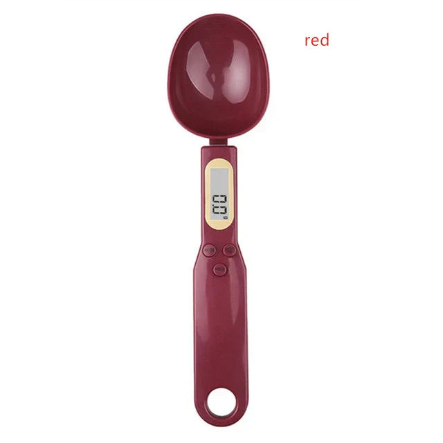 Electronic kitchen scale spoon