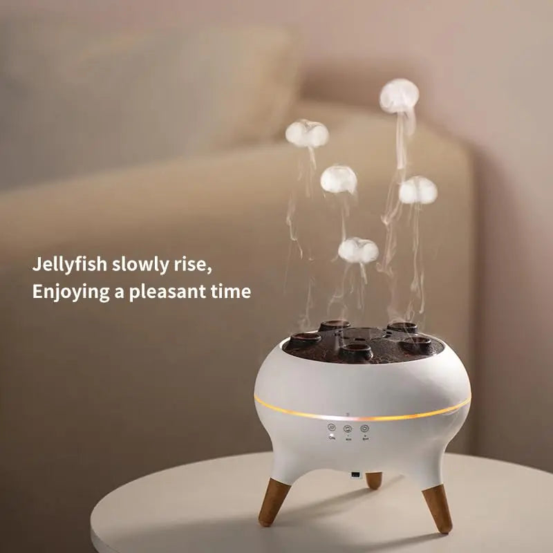 Dynamic Jellyfish Air Humidifier – 250ml LED Essential Oil Diffuser with Remote Control