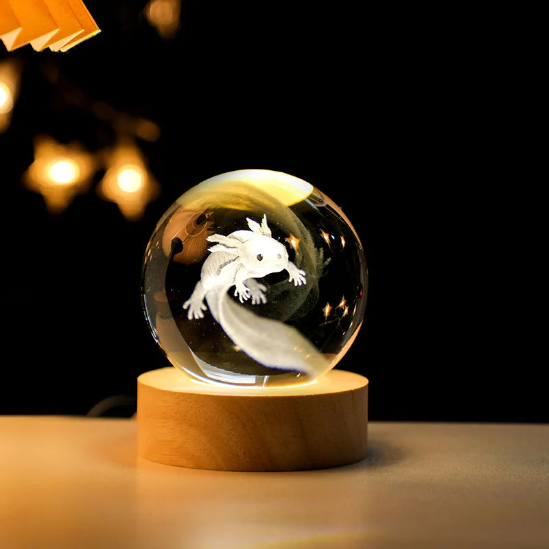 Axolotl night lamp