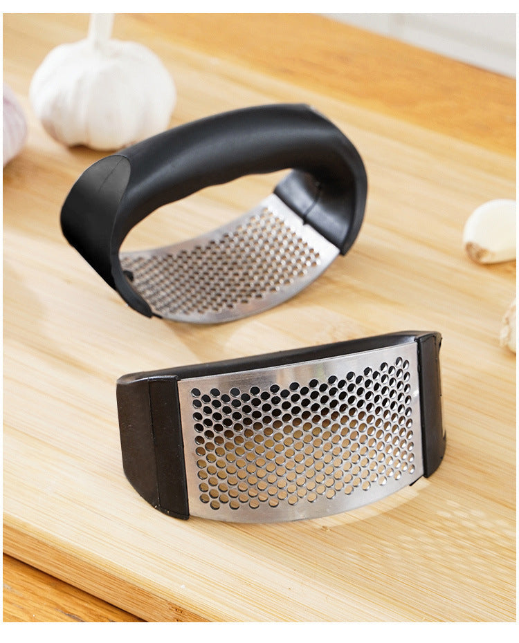 Stainless Steel Garlic Press Crusher Manual Garlic Mincer Tool
