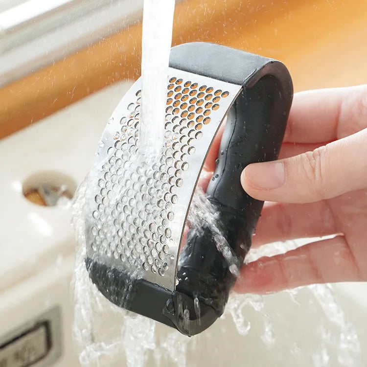 Stainless Steel Garlic Press Crusher Manual Garlic Mincer Tool