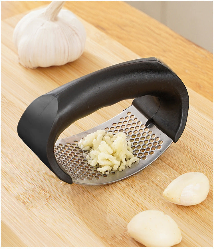 Stainless Steel Garlic Press Crusher Manual Garlic Mincer Tool