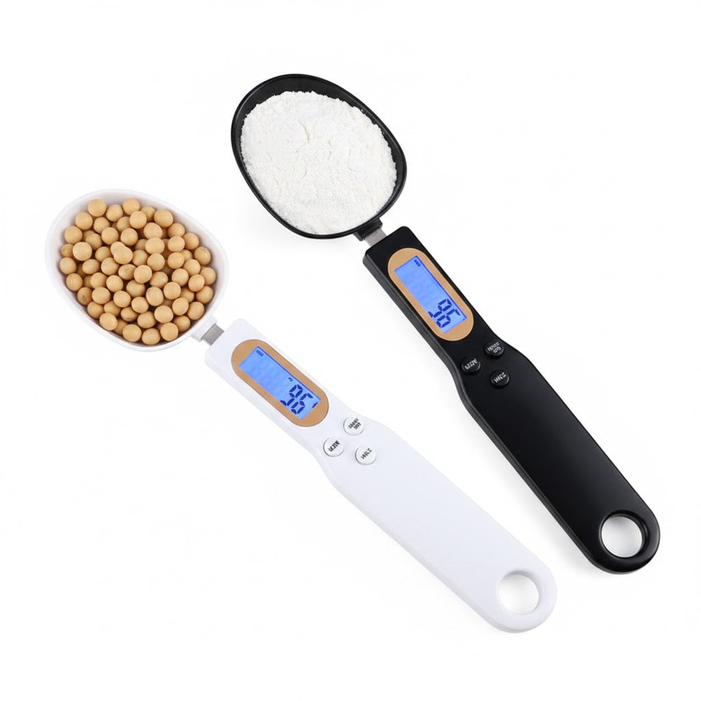 Electronic kitchen scale spoon